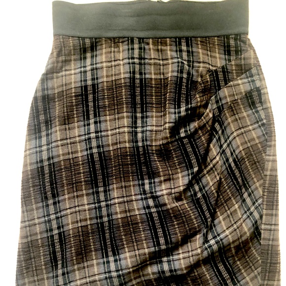 Iris Setlakwe Plaid ruched skirt - Picture 1 of 3